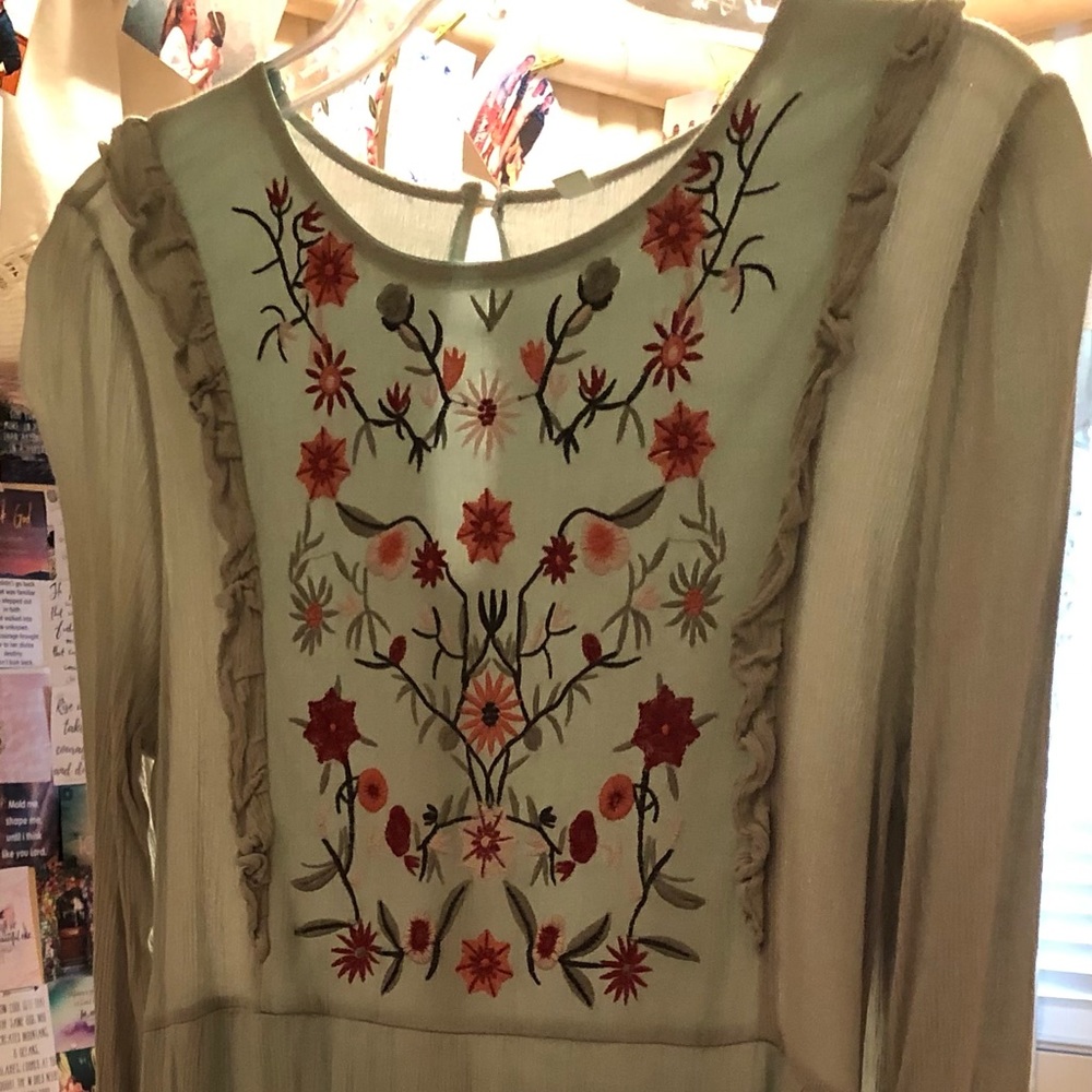 Boho Dress In Green